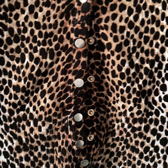 WHBM cheetah print cardigan - Picture 3 of 5